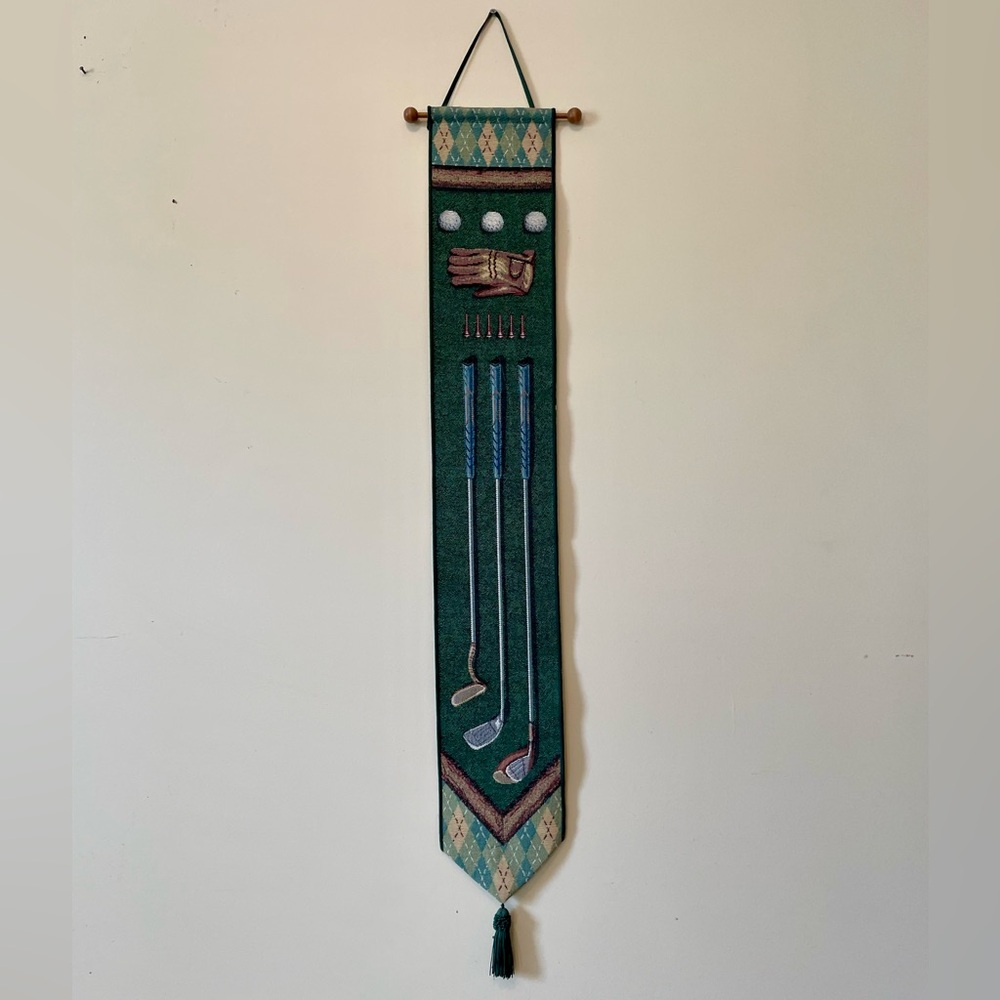 Links Bell Pull Golf Wall Tapestry (5.75”x41”) - Picture 6 of 6